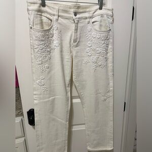Philcro creamy white denim jeans.